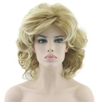 European golden short hair wig