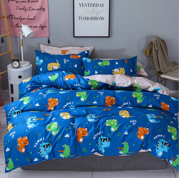 Trendy three-piece bedding set