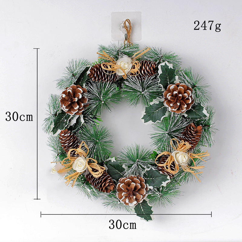 Christmas Simulation Pinecone Wreath