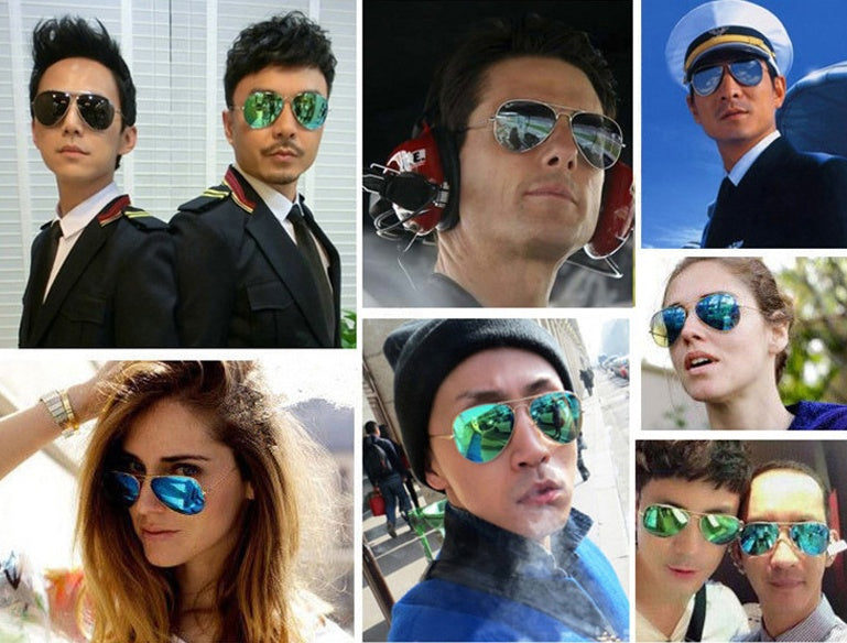 UV reflective metal Sunglasses