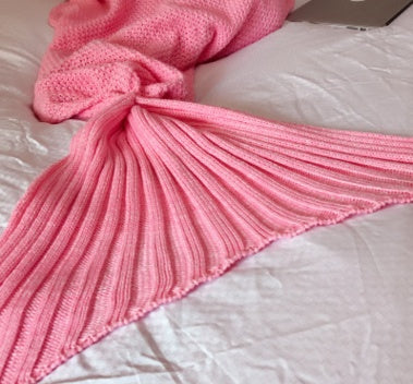 Hot Mermaid Blanket Handmade Knitted