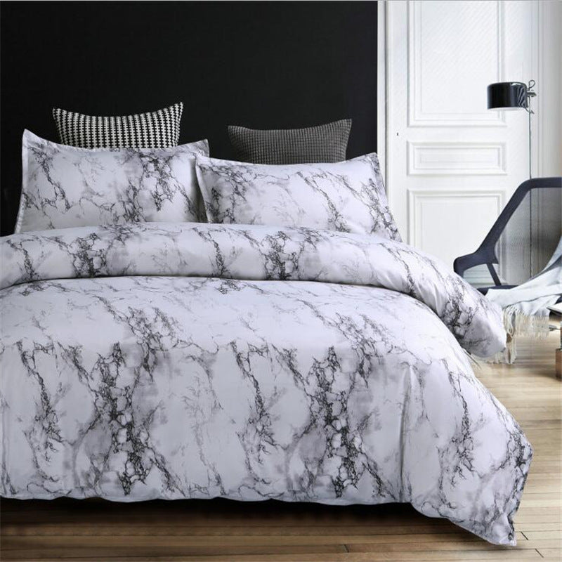 Marble four-piece bedding set