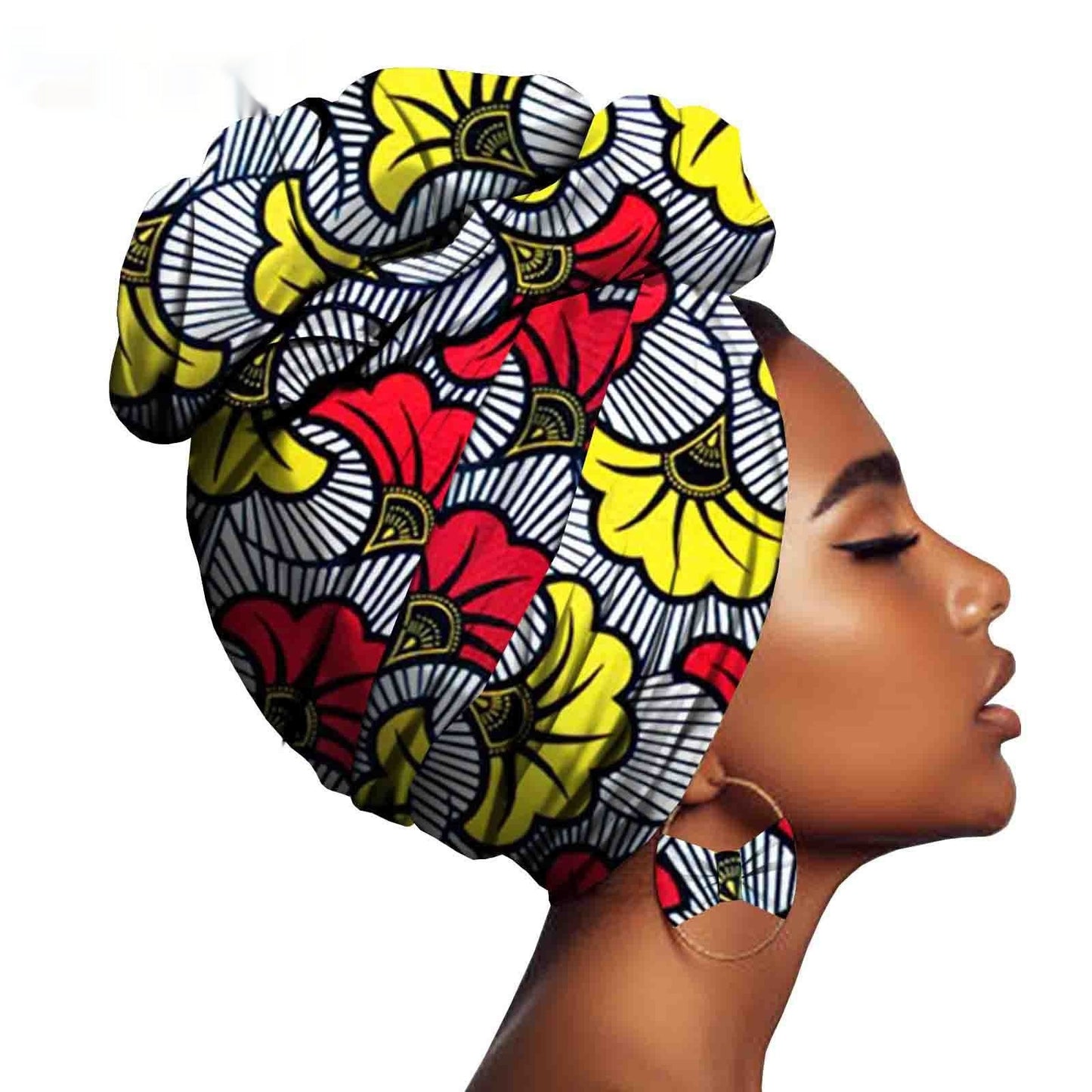 African Printed Batik Headscarf