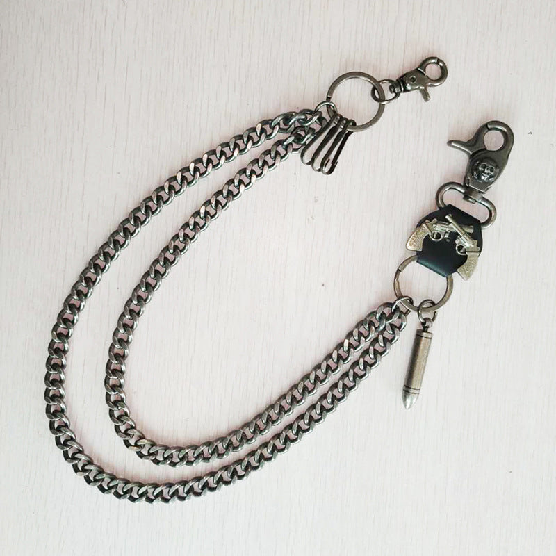 Trendy Metal Waist Chains Keychain