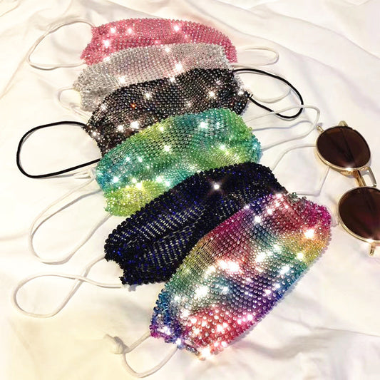 Net Star Rhinestone Mask