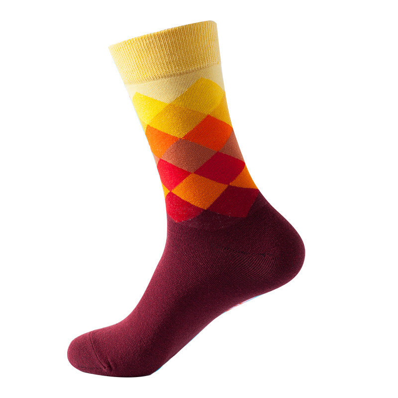 Mid Calf Fashion Trendy Socks