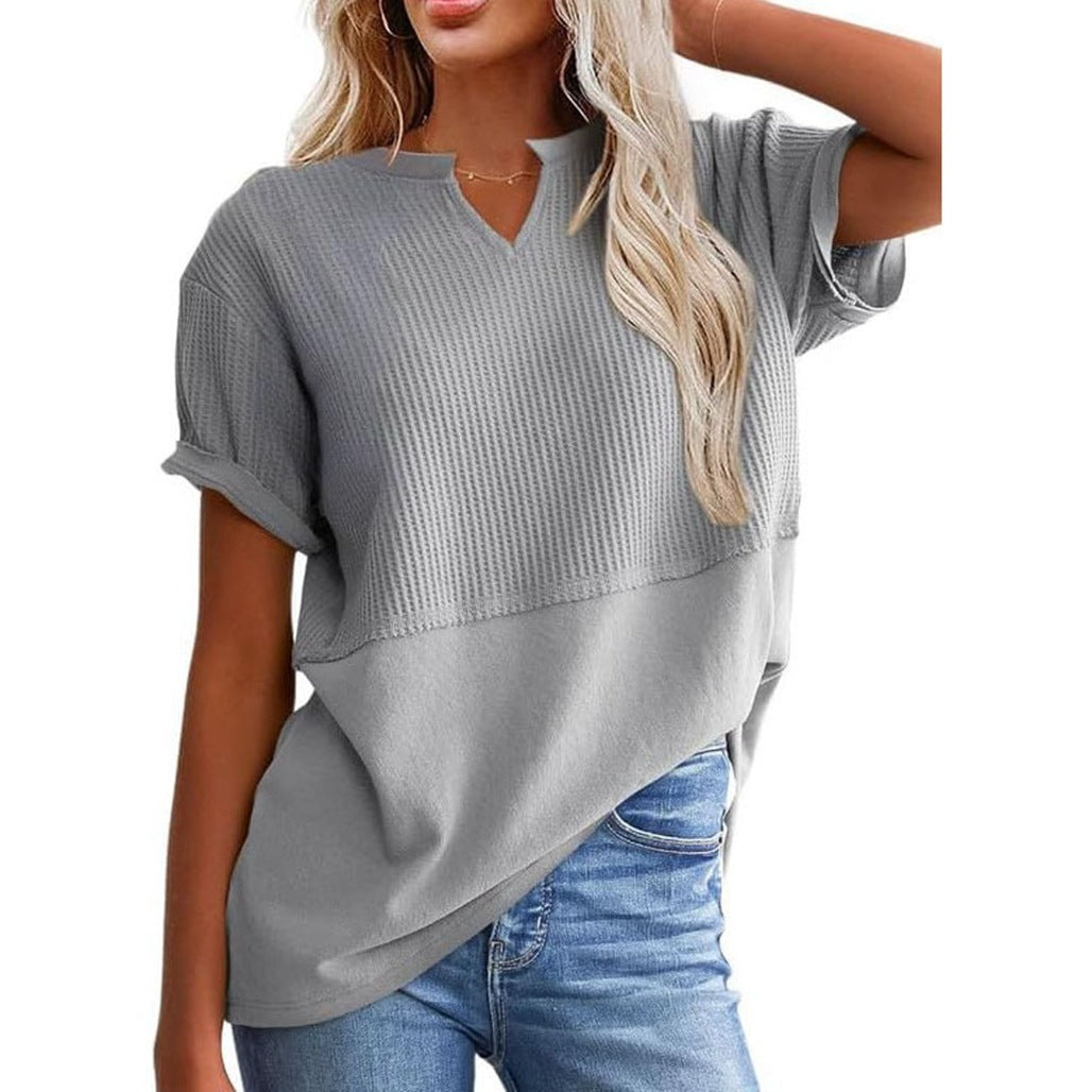 Casual Knitted Short-sleeved Shirt