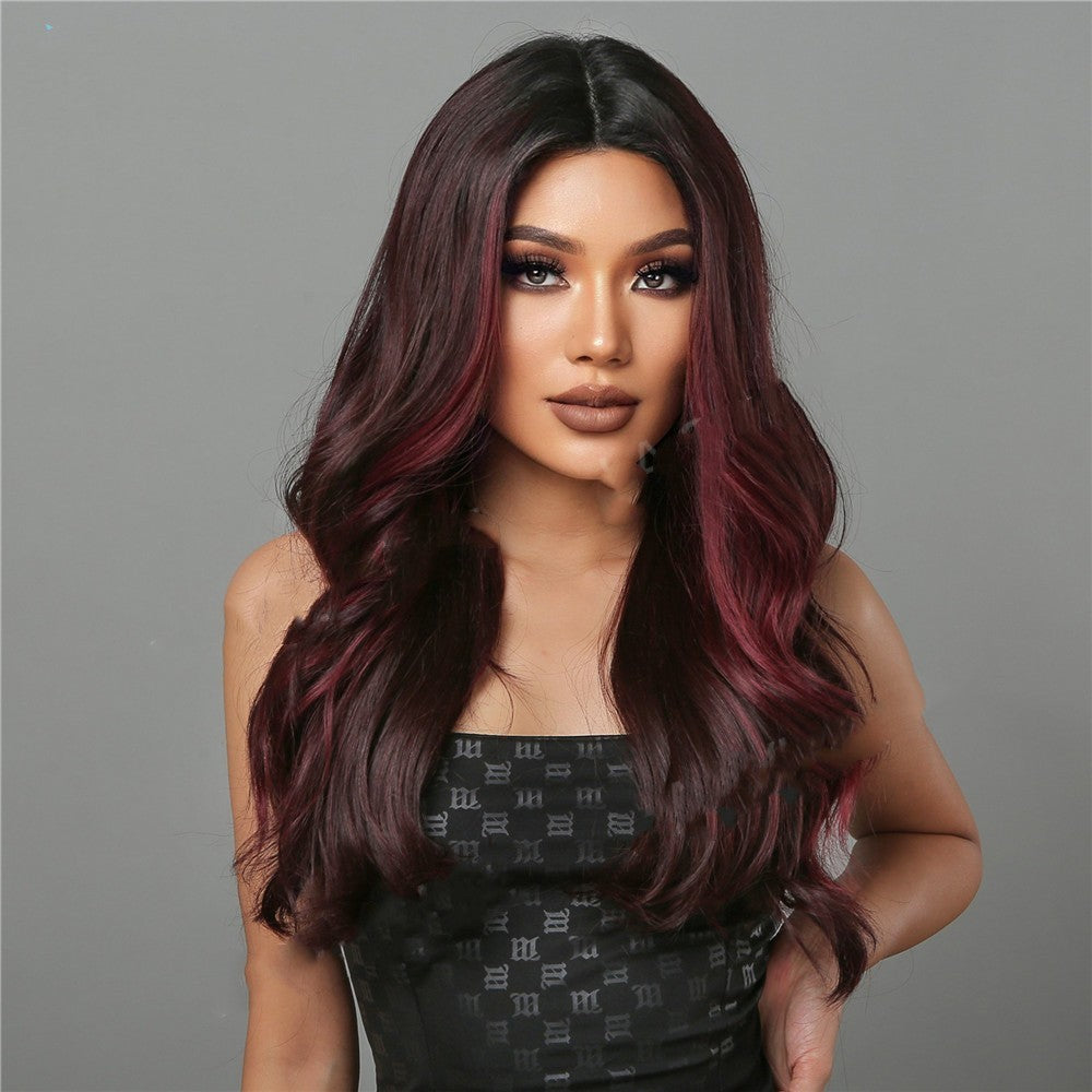 Reddish Brown High Temperature Silk Wig