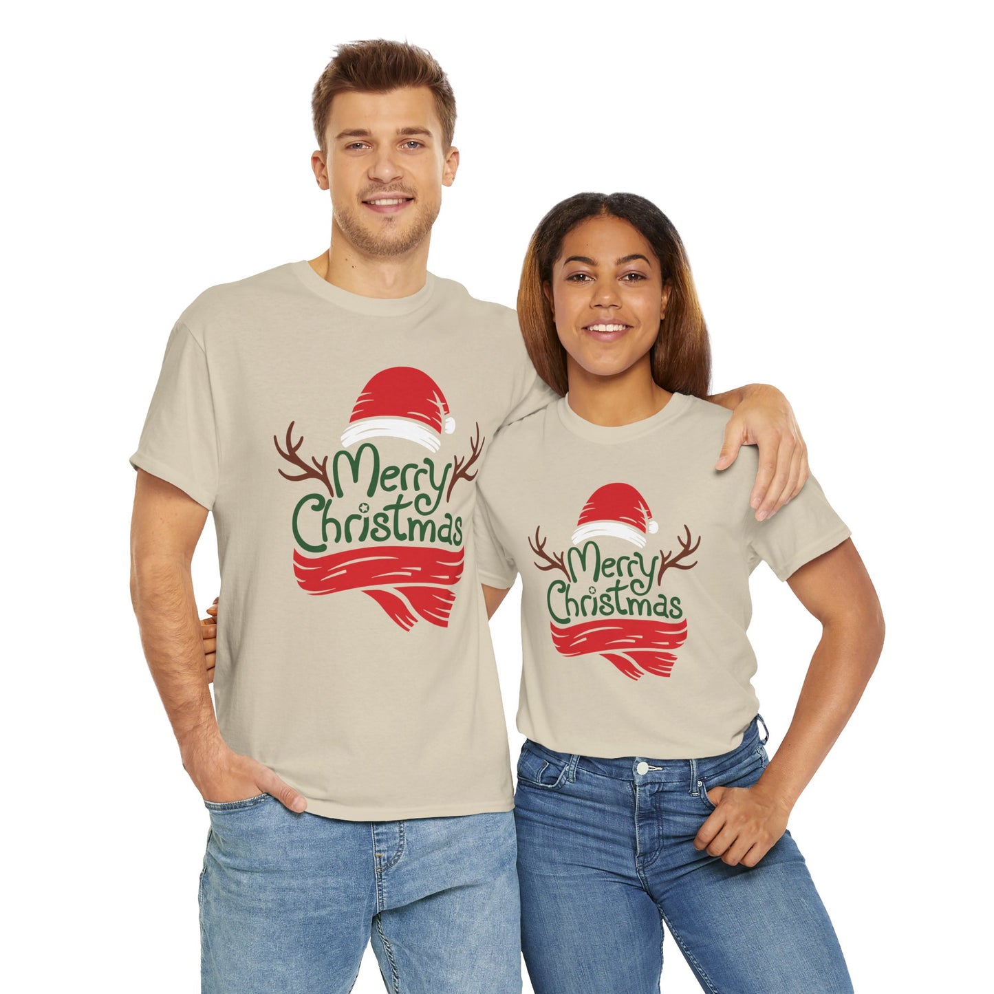 Merry Christmas, Heavy Cotton T-Shirt