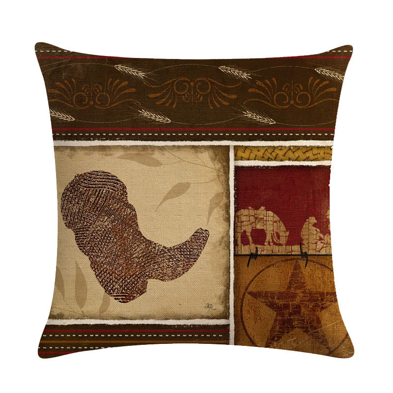 Cowboy Decorative Throw Pillow Cushion Covers