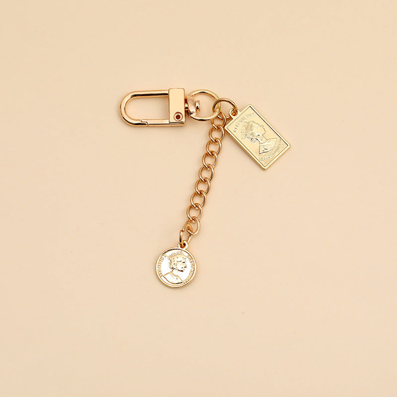 Retro Pearl Keychain