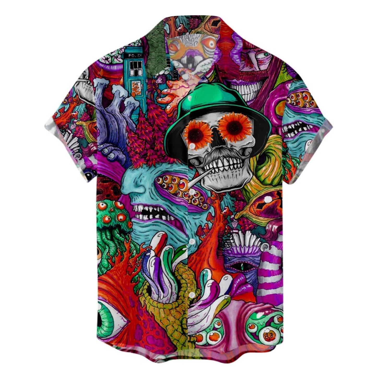 Men's Halloween Printed Shirt