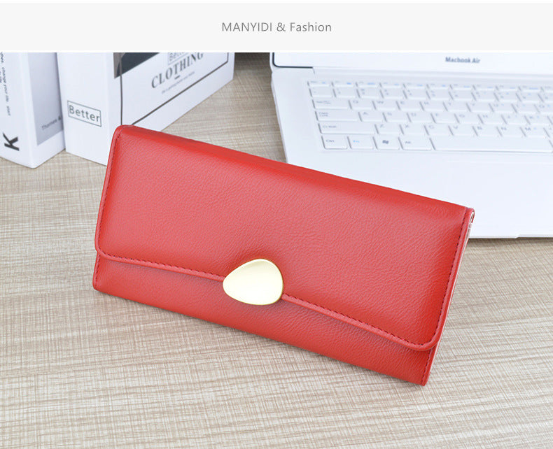 Soft Leather Multi-card-slot Card Handbag