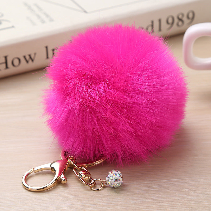 Fashion Puff Ball Keychain