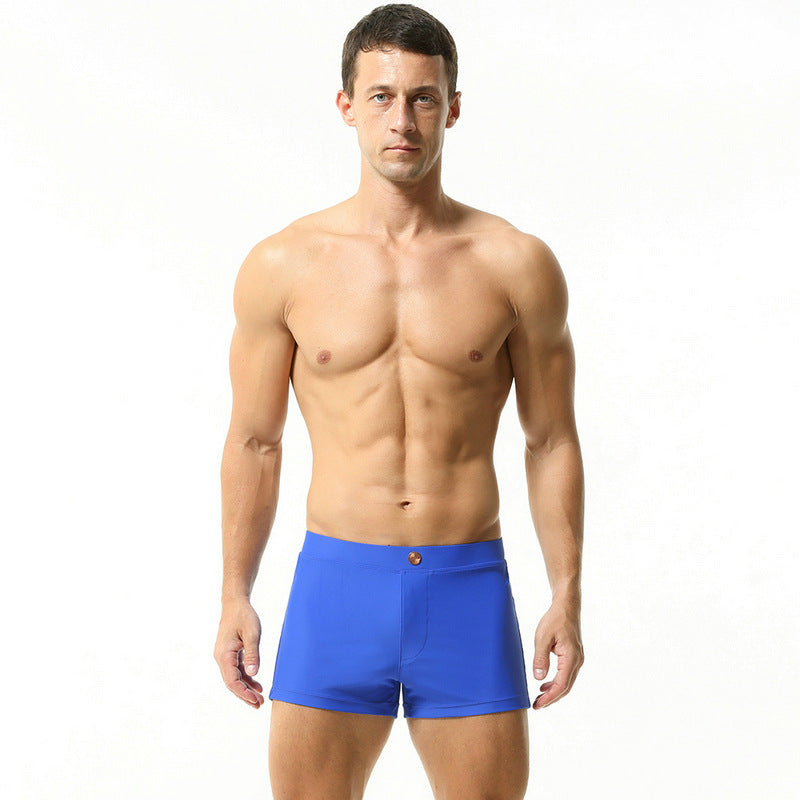 Men's Summer Metal Tether Nylon Swim Trunks