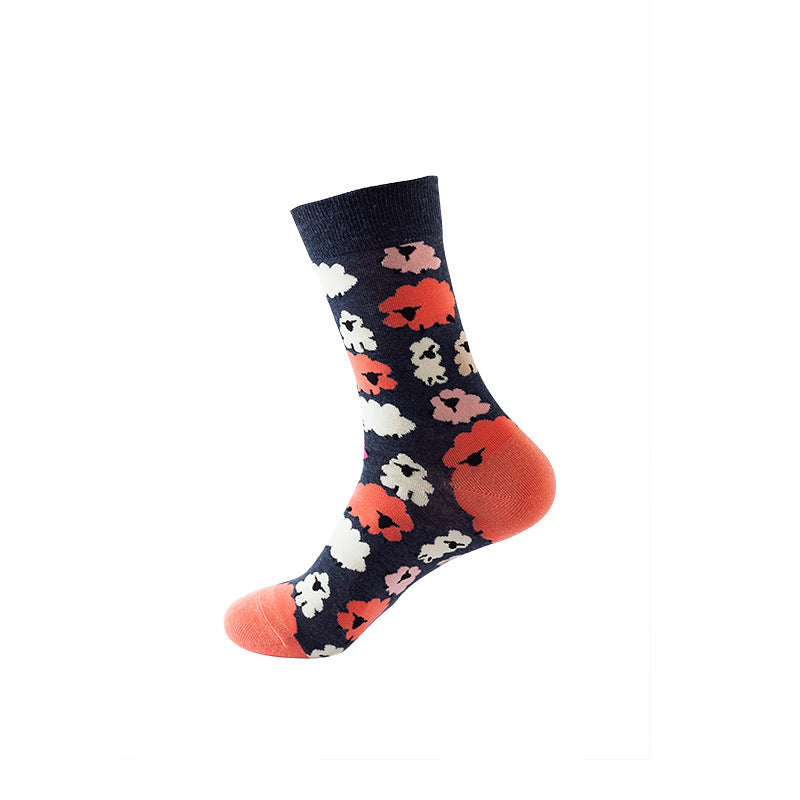 Mid Calf Fashion Trendy Socks