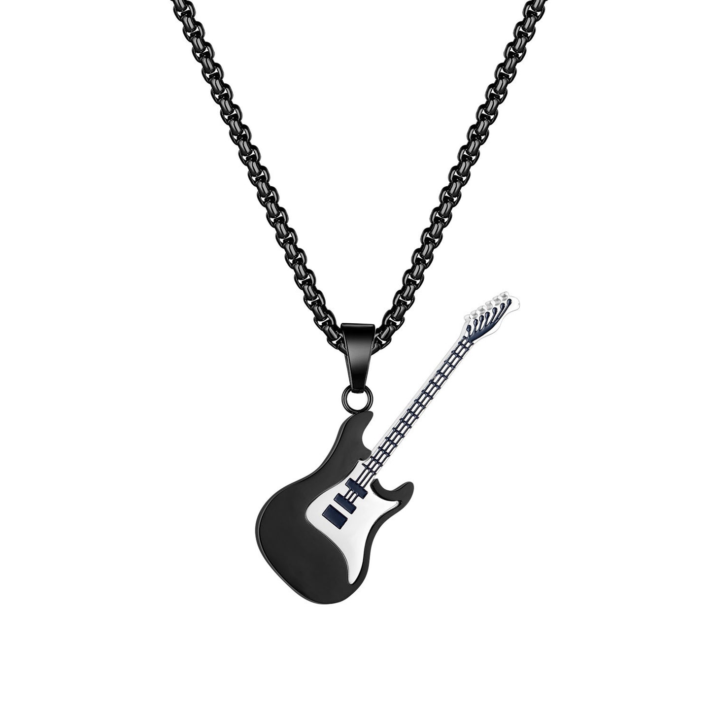 Stainless Steel Guitar Necklace