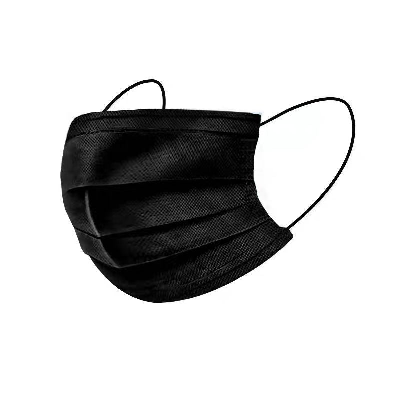 Three-layer Dustproof Black 50 Disposable Masks