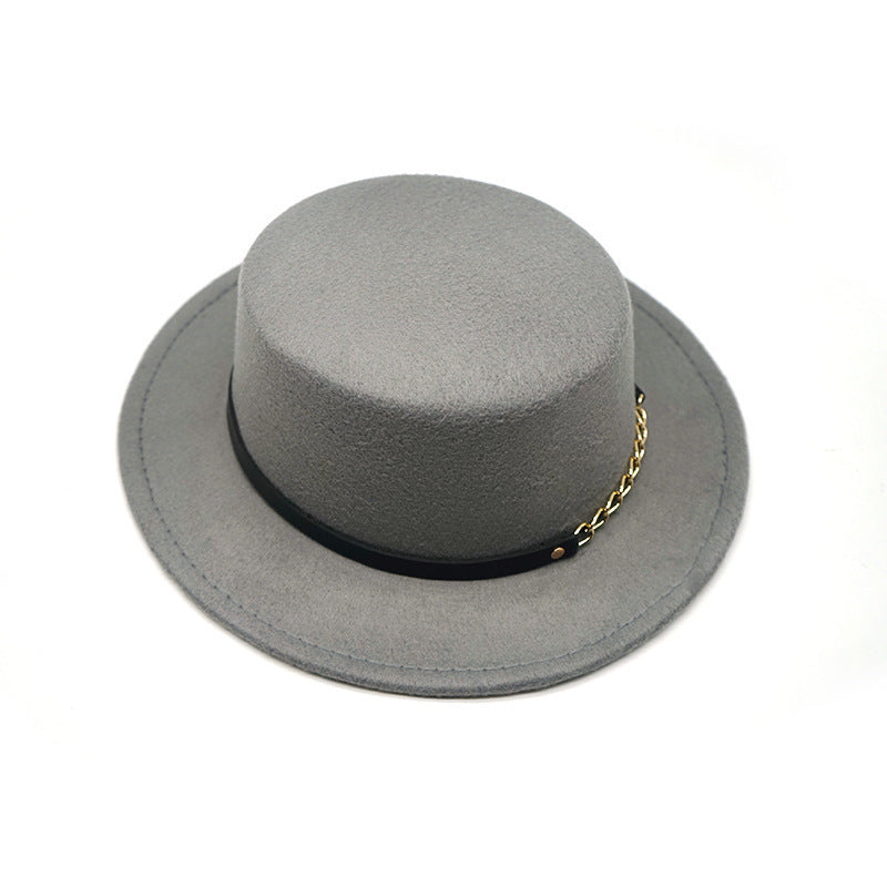 British Style Flat Top Hat