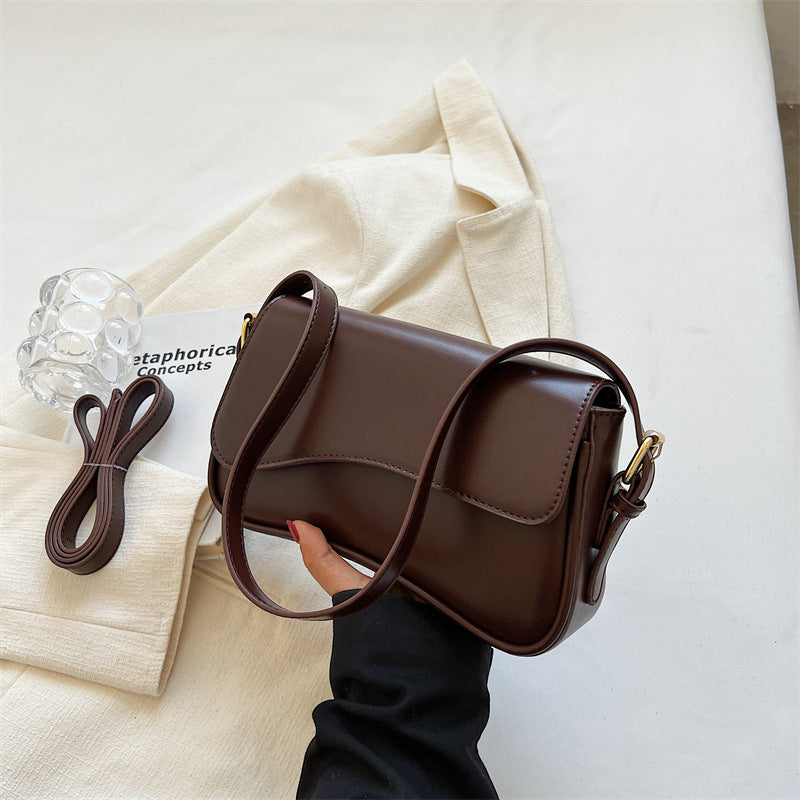 Flip Magnetic Buckle Shoulder Bag