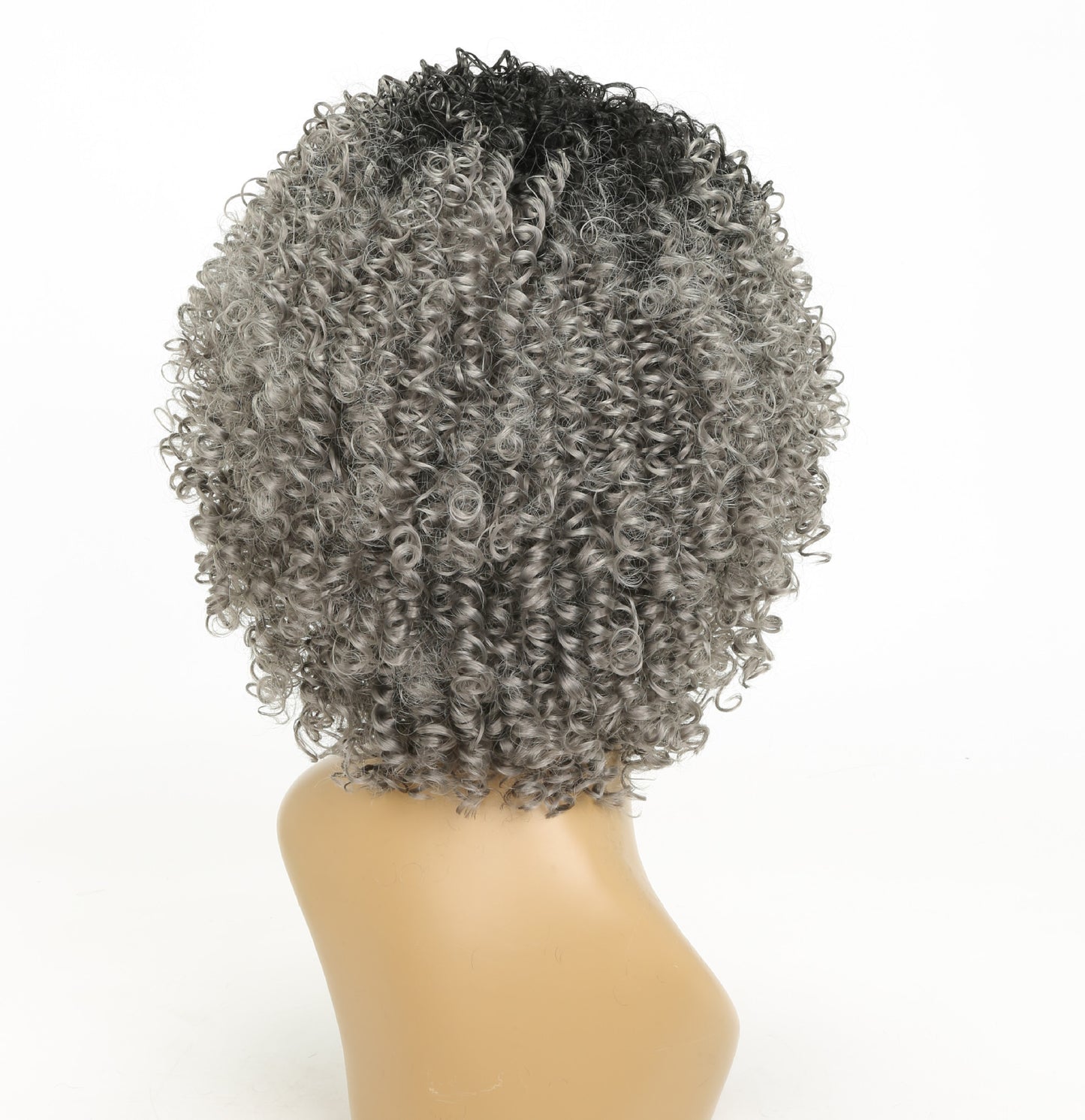 Curly Black Gray High Temperature Silk Chemical Fiber Headgear