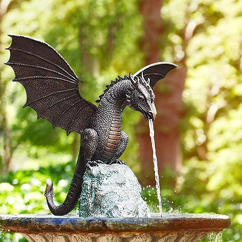 Dragon Fountain Garden Decoration