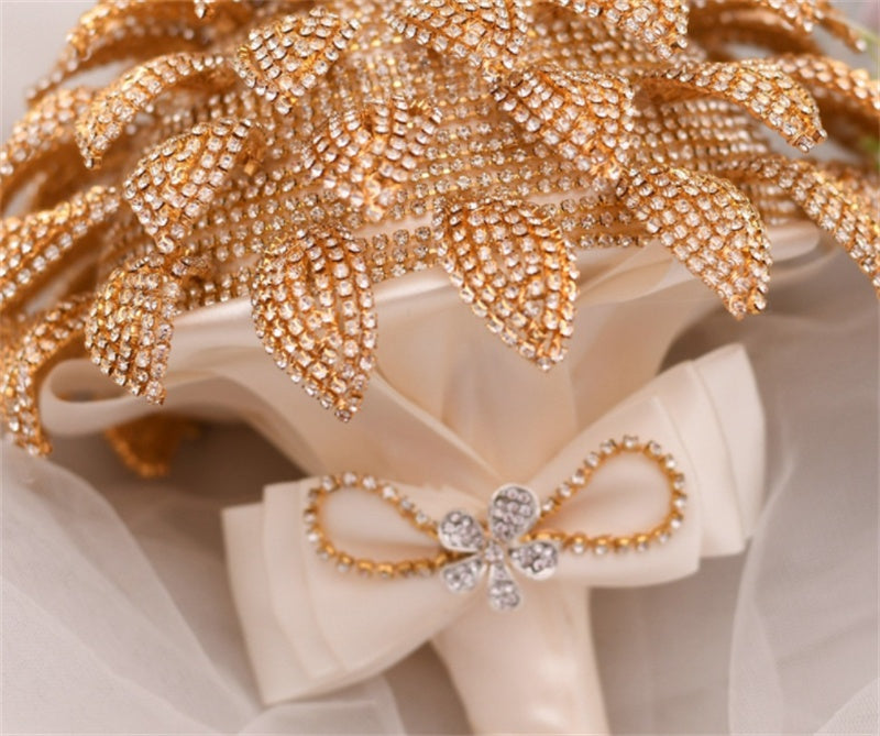 Handmade Rhinestone Bridal Wedding Bouquet