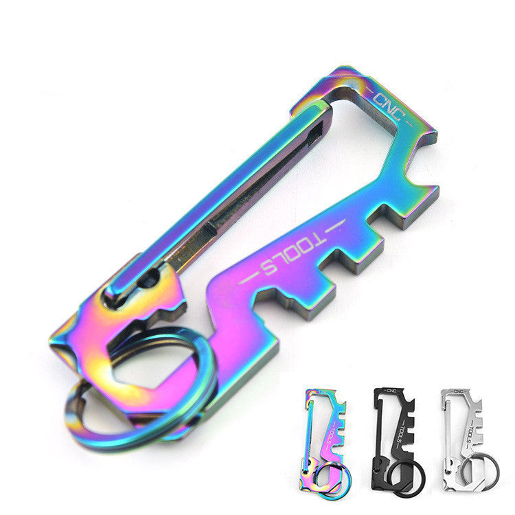 Stainless Steel Outdoor Multifunctional Tool Keychain