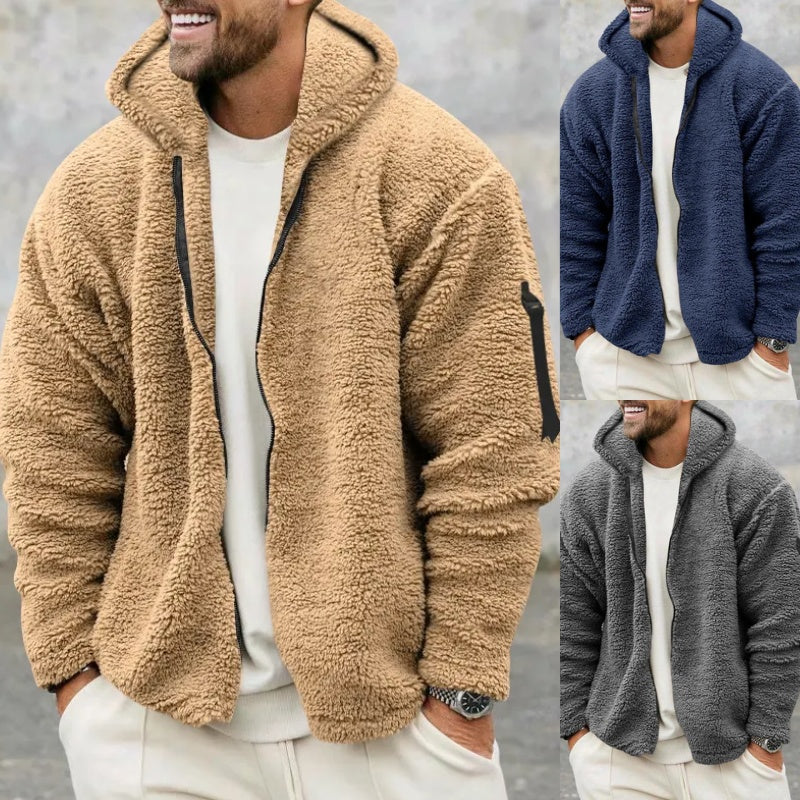 Plush Hooded Jacket