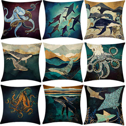 Deep Sea Sofa Pillow Cases