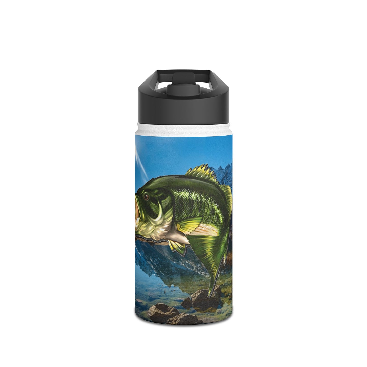 Bass Lake. Stainless Steel Water Bottle