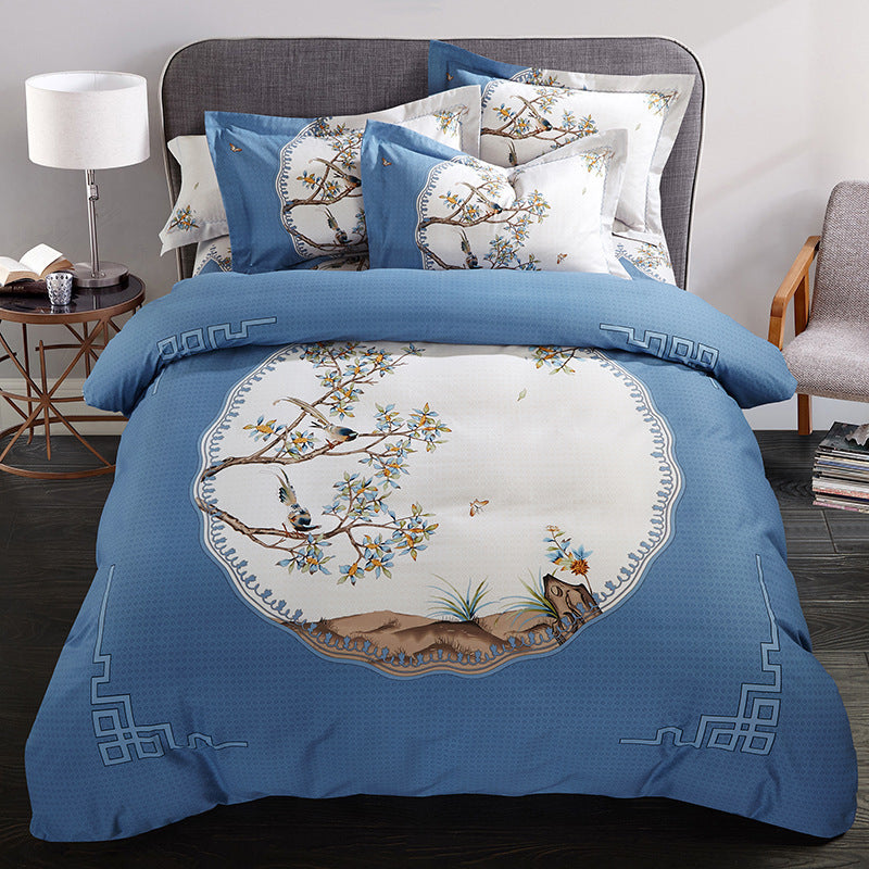 Four-piece cotton bed set