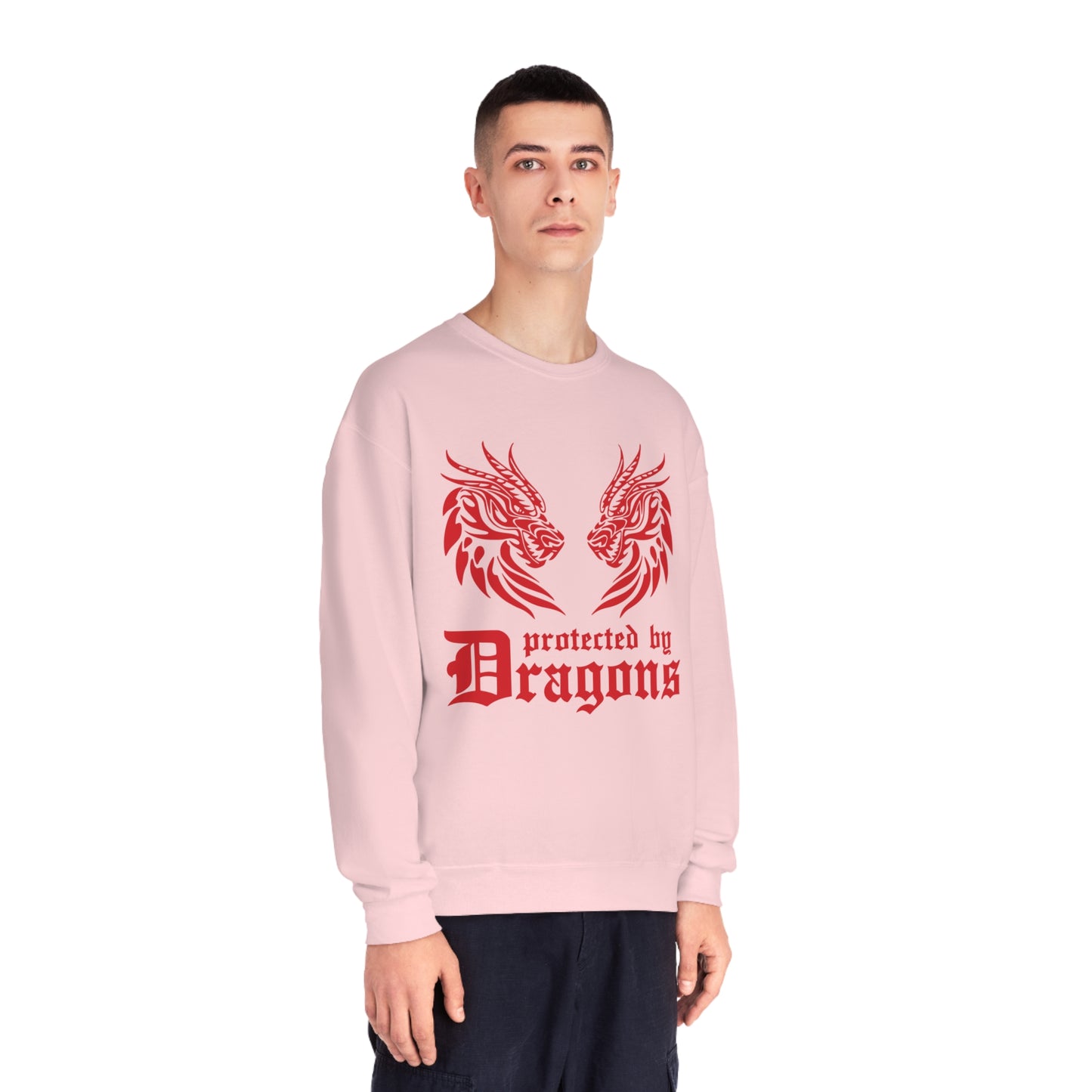 Protected by Dragons, Unisex NuBlend® Crewneck Sweatshirt