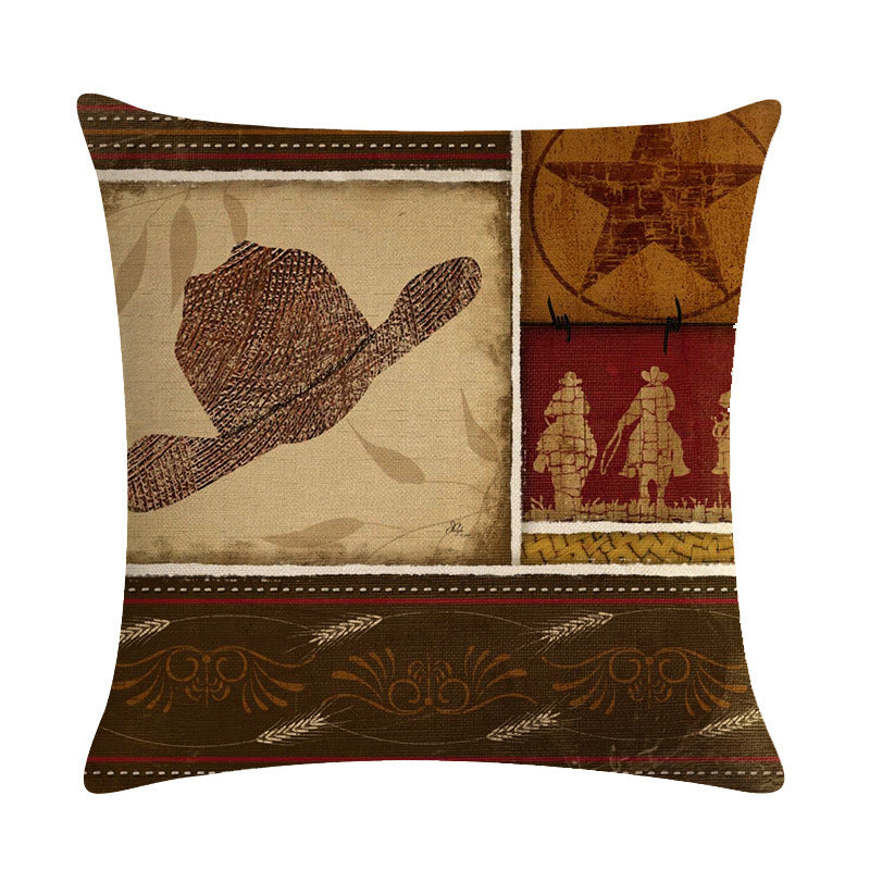 Cowboy Decorative Throw Pillow Cushion Covers