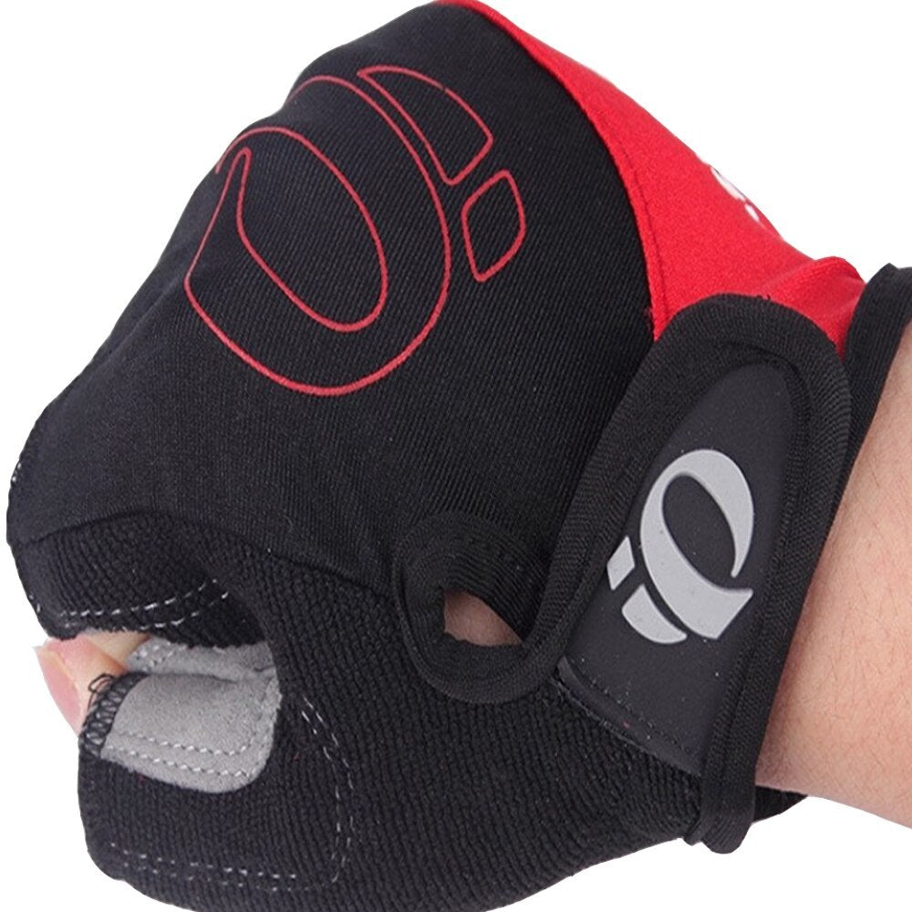 Bicycle Half Finger Microfiber Breathable Short Finger Gloves