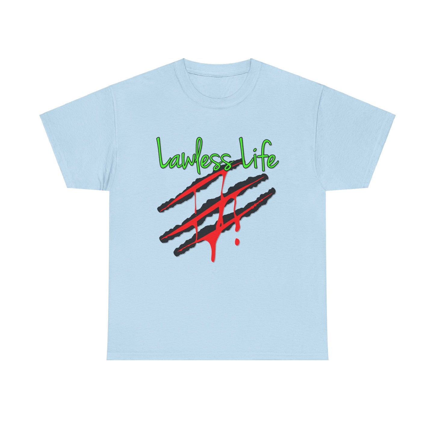 Lawless Life Bloody Scars. Heavy Cotton T-Shirt