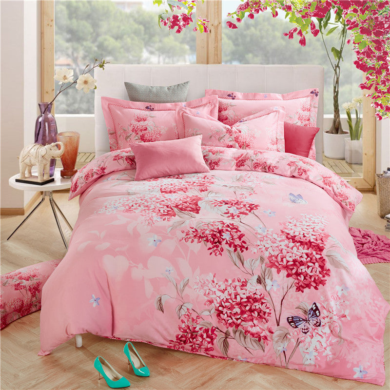 Four-piece cotton bed set