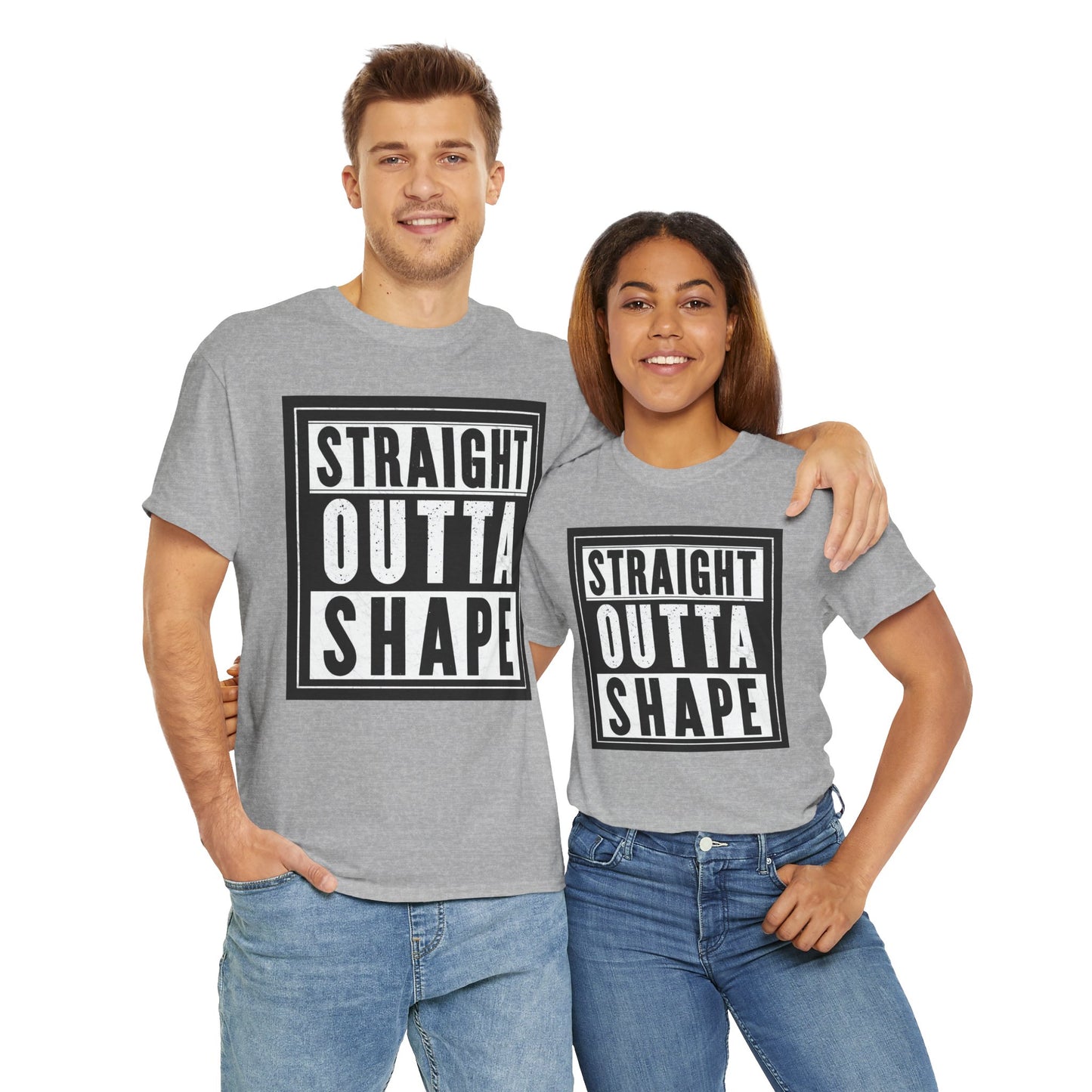 Straight Outta Shape. Heavy Cotton T-Shirt