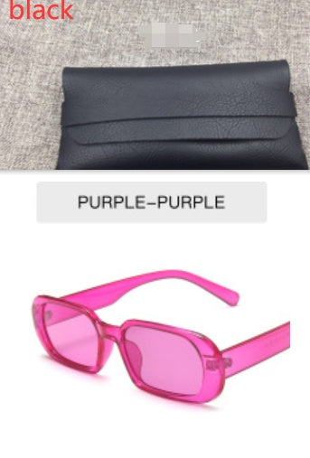 Retro Small Frame Sunglasses Candy Color Fashion Sunglasses