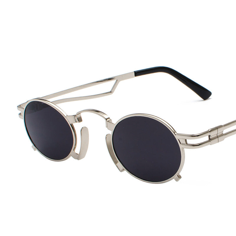 Metal oval sunglasses