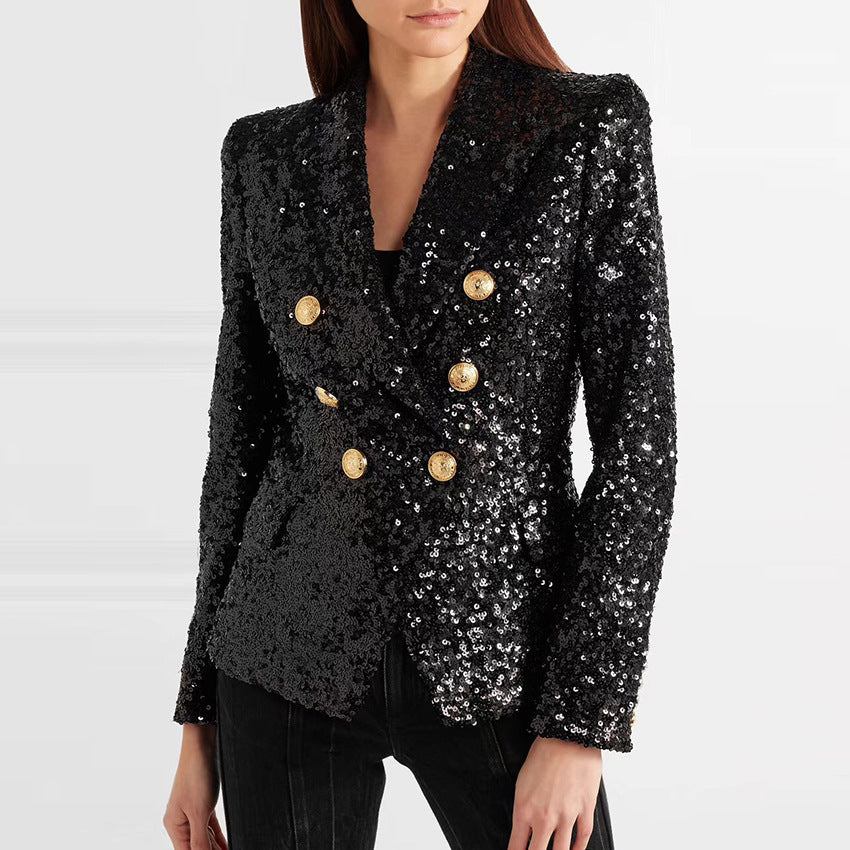 Sequin suit jacket