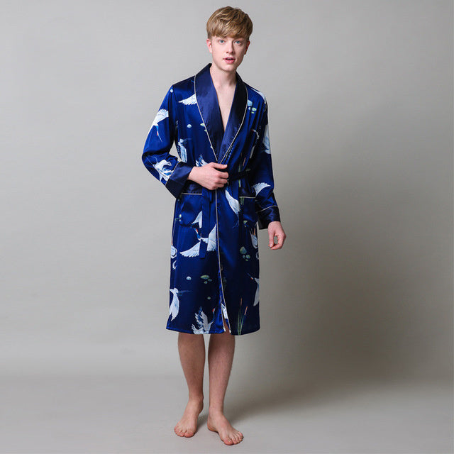 Silk skin robe