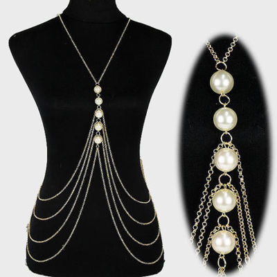 Pearl body chain