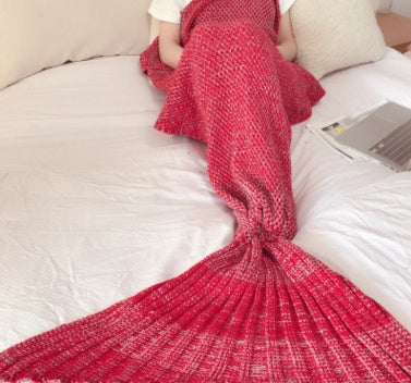 Hot Mermaid Blanket Handmade Knitted