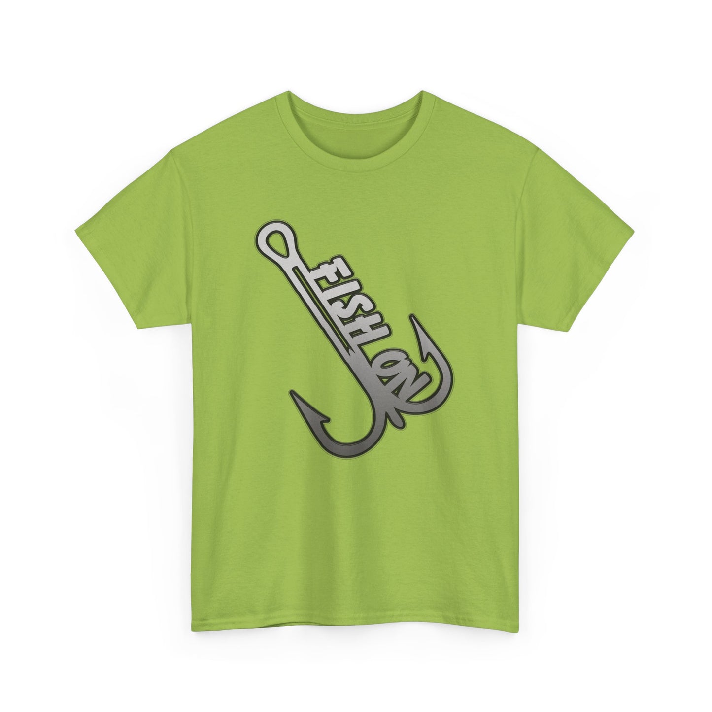 Fish on treble hook, Heavy Cotton T-Shirt