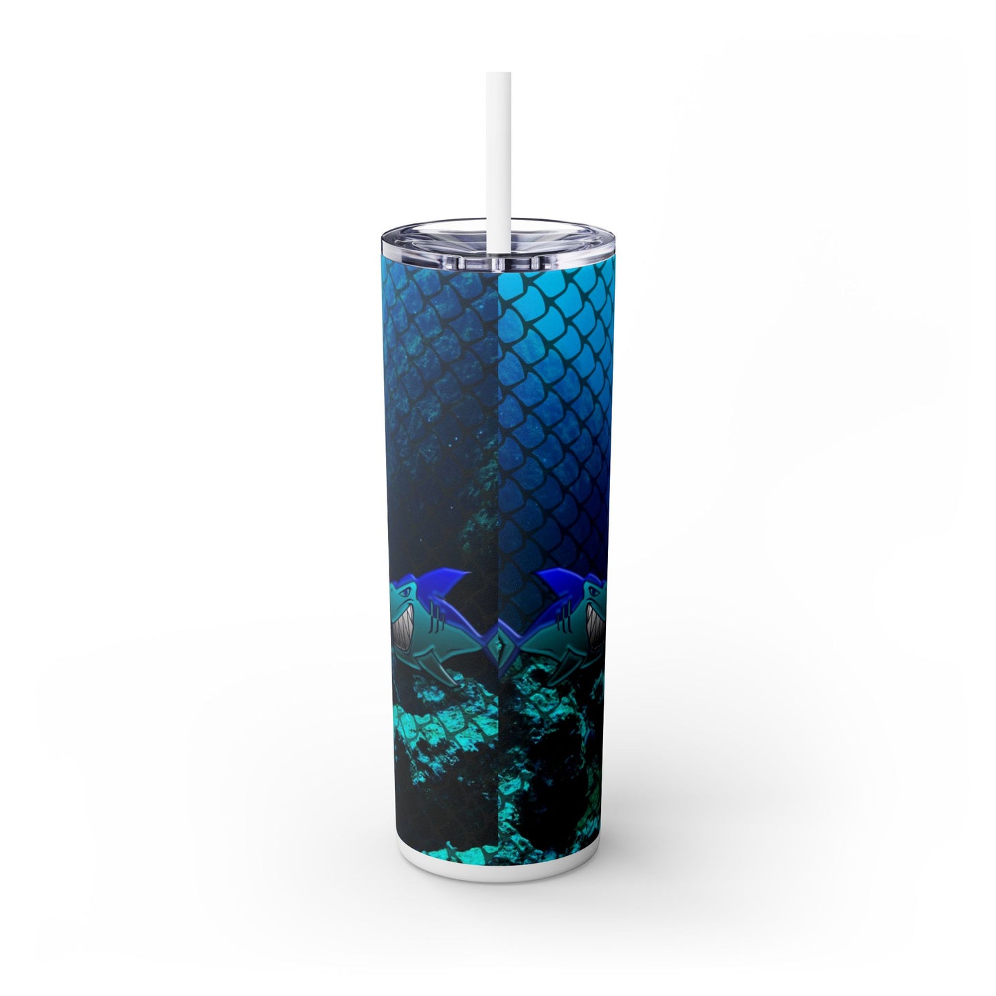 Dive Master. 20oz Skinny Tumbler with Straw