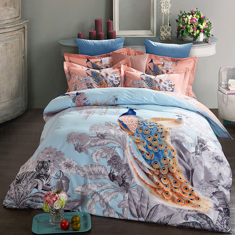 Four-piece cotton bed set