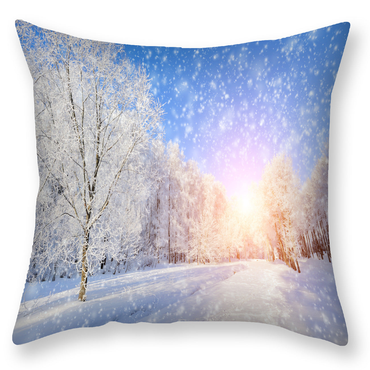 Scandinavian Landscape Printed Pillowcase