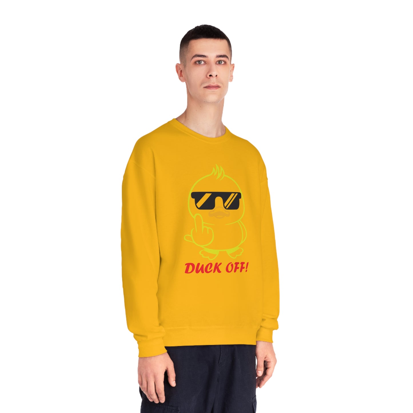 Duck Off, Unisex NuBlend® Crewneck Sweatshirt