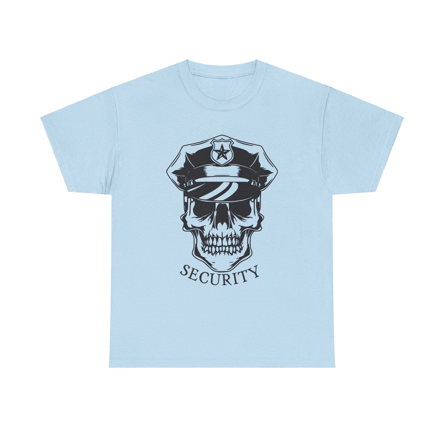 Security Skull. Heavy Cotton T-Shirt